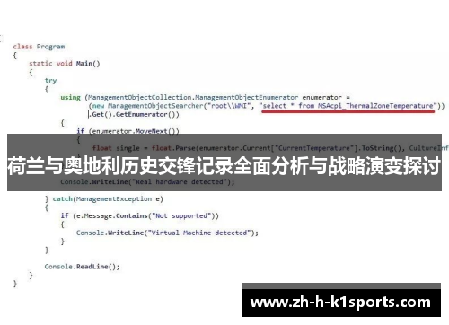 荷兰与奥地利历史交锋记录全面分析与战略演变探讨